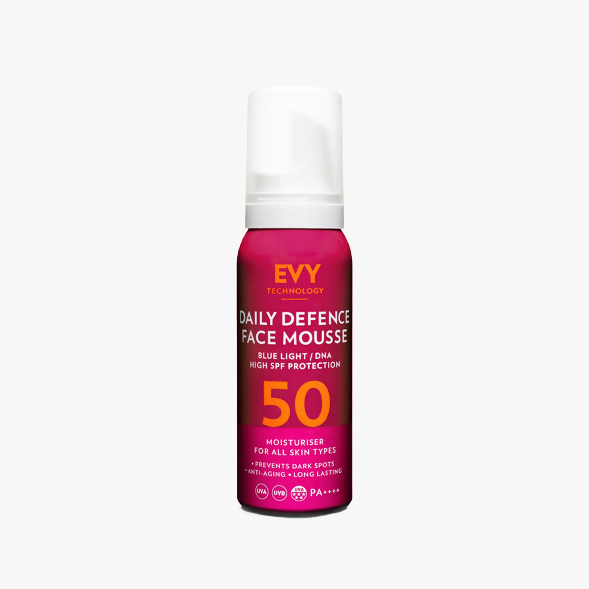 Evy Daily Defence Face Mousse Cancer Awareness SPF 50